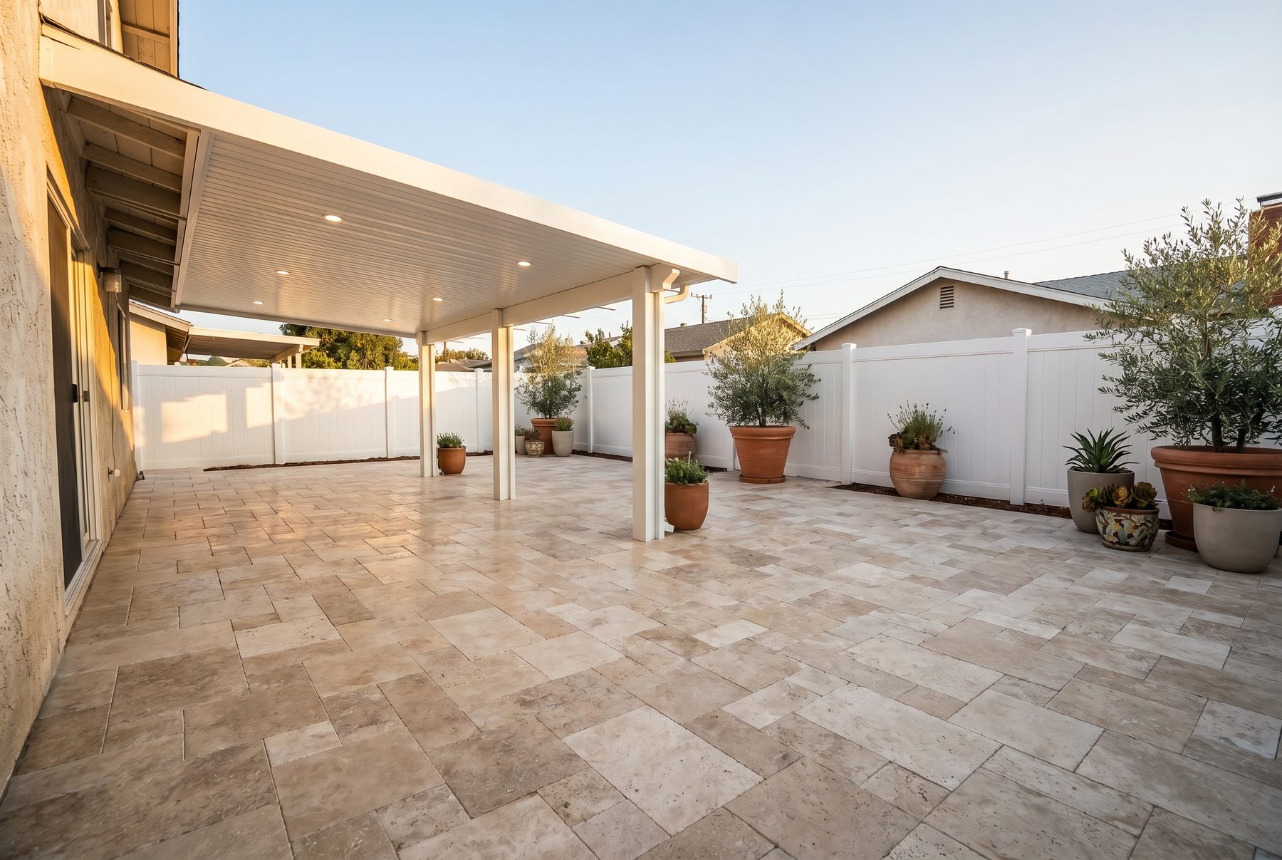 After backyard remodel